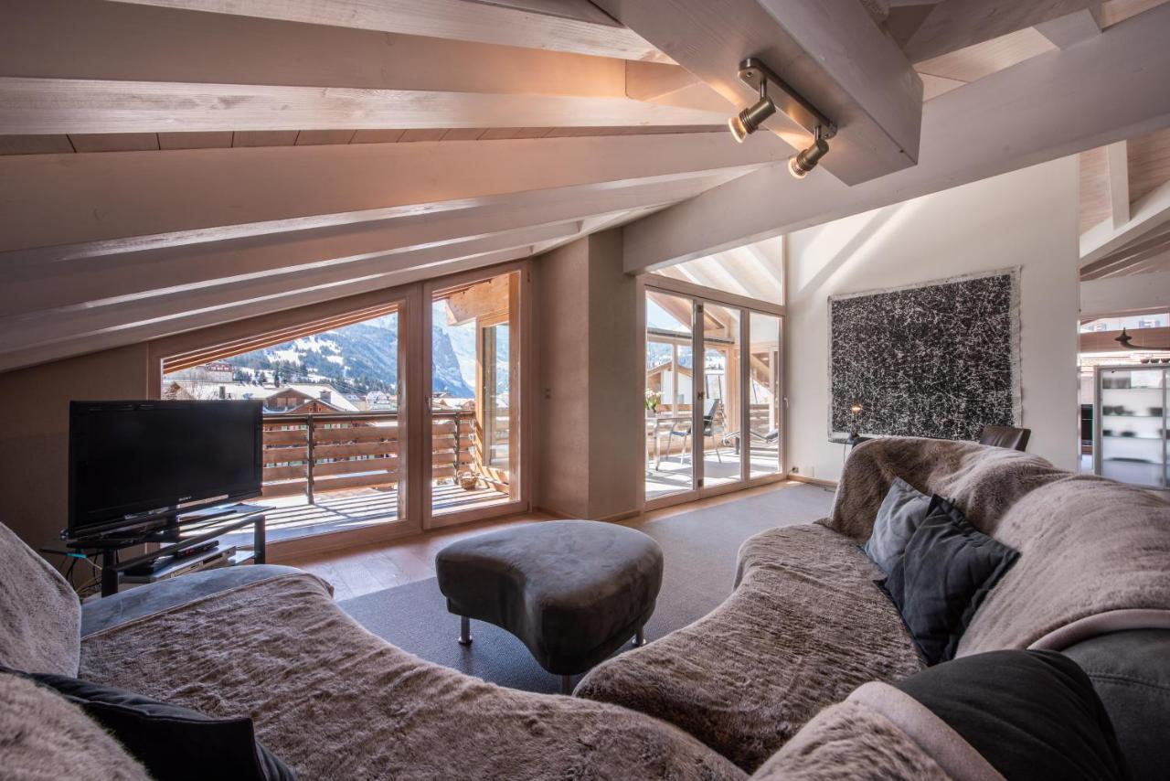Chalet Schneehoren Penthouse Wengen Eksteriør billede