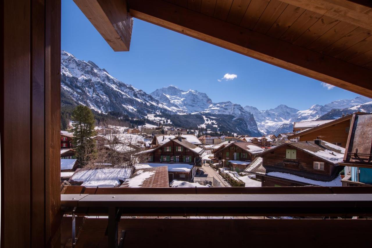 Chalet Schneehoren Penthouse Wengen Eksteriør billede