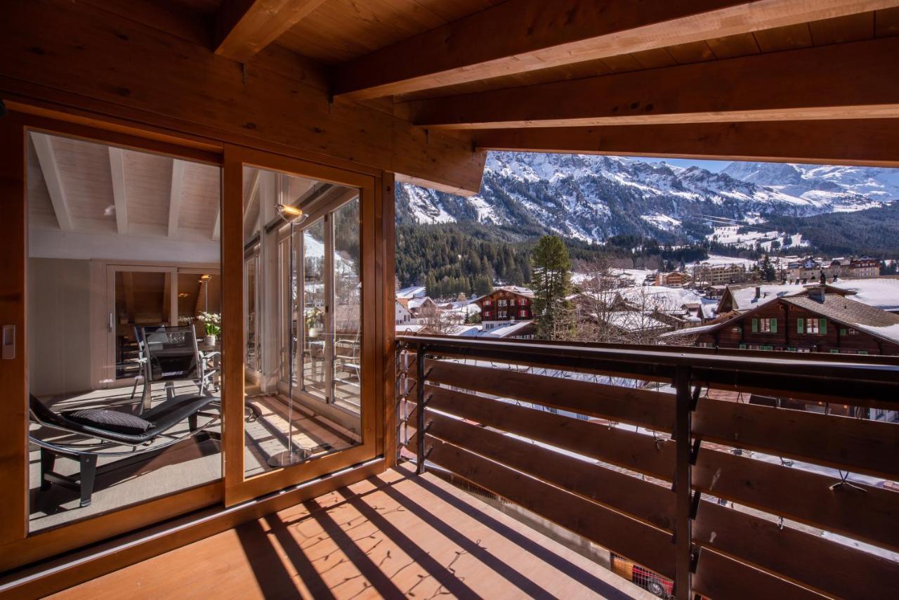 Chalet Schneehoren Penthouse Wengen Eksteriør billede
