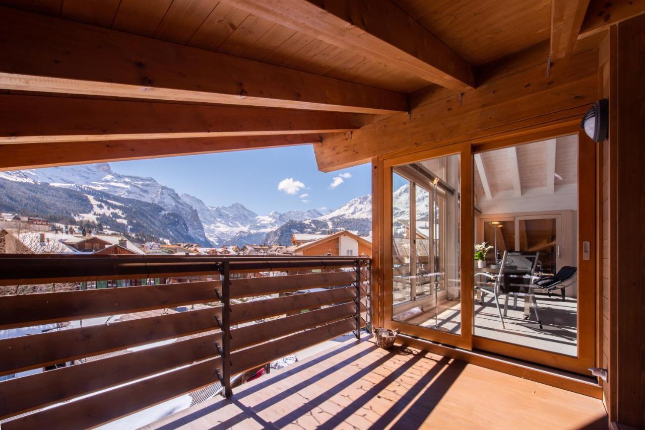 Chalet Schneehoren Penthouse Wengen Eksteriør billede