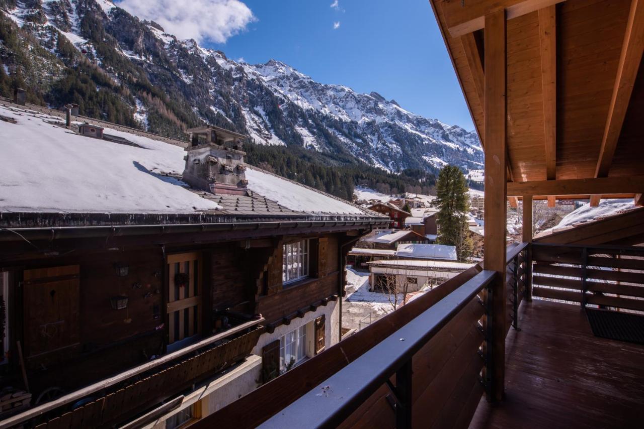 Chalet Schneehoren Penthouse Wengen Eksteriør billede